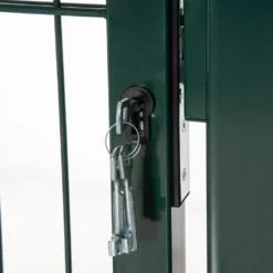 HOMCOM Gartentor Gartentür Zauntor Hoftür Aus Stahl Mit Griff Schloss Und Schlüsseln 97 X 170 Cm Grün -lionelo || HAUCK || Kinderkraft Verkäufe 001bf4901e092f853fc4a81eef61701d