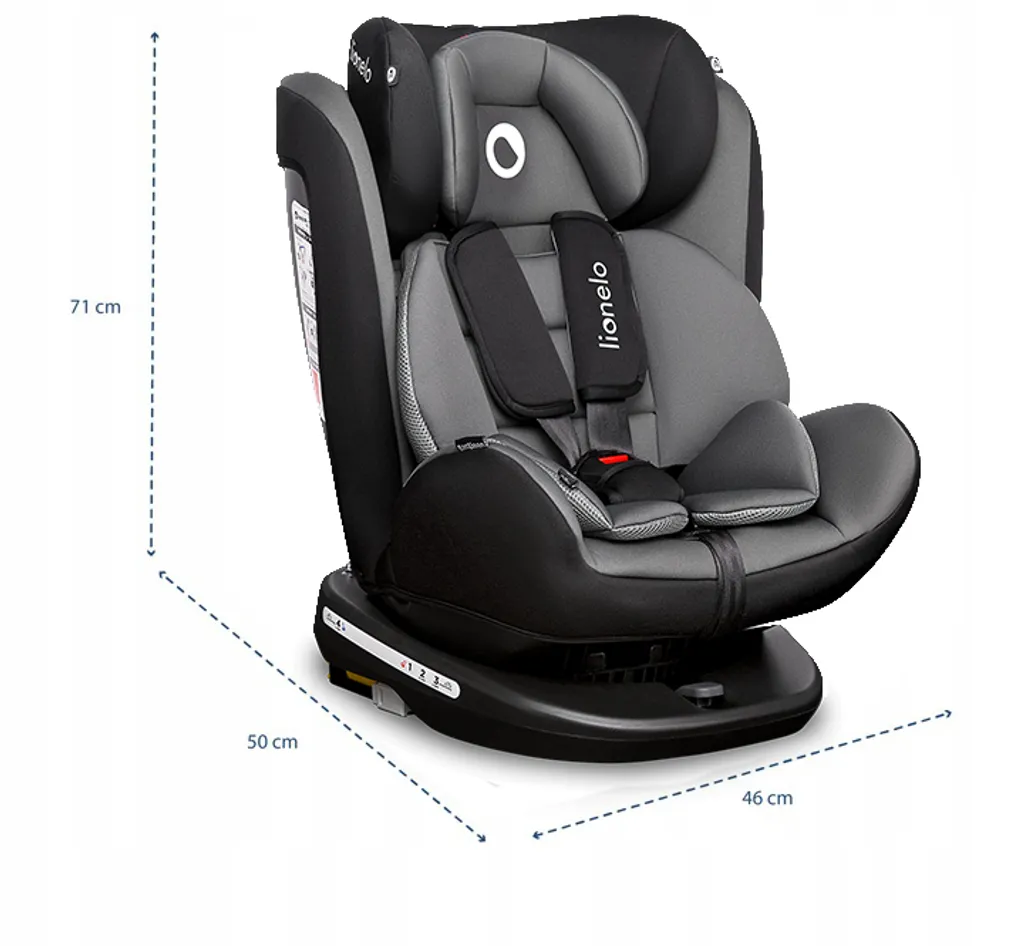 Lionelo Bastiaan Kindersitz 0-36 Kg ISOFIX 360° Autokindersitze Kinderautositze Gray-Schwarz 13 Lionelo Bastiaan Kindersitz 0-36 Kg ISOFIX 360° Autokindersitze Kinderautositze Gray-Schwarz - Image 13