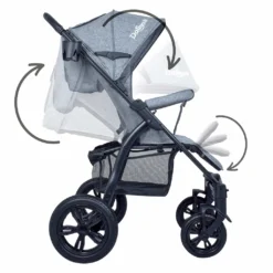 Daliya® VARIYO Buggy Kinderwagen Jogger XXl Sonnenverdeck Lederbezug Kautschuk Hartgummi Räder ( Set M, Grau ) -lionelo || HAUCK || Kinderkraft Verkäufe 02d29448bf5811c58fa13ee74af4fe86