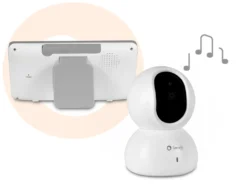 Lionelo Care Babyline 8.2 Elektronisches Kindermädchen, Kamera Und Empfänger, Nachtmodus, Temperatursensor, Reichweite 300m, Alarmanlage, Drehbare Kamera, Zoom, Großbildkamera, Weitwinkelobjektiv -lionelo || HAUCK || Kinderkraft Verkäufe 03c4952717de65a4050c8434cf961489