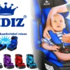 KIDIZ® Autokindersitz Kinderautositz ✓ Gruppe 1+2+3 ✓ 9-36 Kg 5-Punkt-Sicherheitsgurt, Autositz, Kindersitz, Einstellbare Kopfstütze | Mitwachsende Sitzerhöhung 1-12 Jahre, Stabil Und Sicher, Farbe:Grau