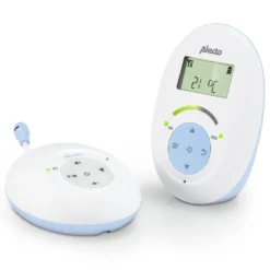 Alecto DBX-112 - DECT Babyphone Mit Full ECO-Modus Und Display, Weiß/blau