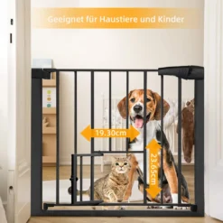 2Stück COMOMY Türschutzgitter Treppenschutzgitter Für Baby Kinder Sicherheitstür 74-103 Cm Breit Schwarz -lionelo || HAUCK || Kinderkraft Verkäufe 09b77bb2efb0b4cb9de61b97f25c046c
