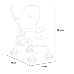 Zoe Leichter Faltbarer Kinderwagen 4 Räder 15 Kg Kompakt DaibyFarbe: Rot, Höhe (cm): 97,5, Breite (cm): 42, Tiefe (cm): 104, Zusammensetzung: STEEL, FABRIC, EVA, Modelle: DAIBY, Länge (cm): 104 -lionelo || HAUCK || Kinderkraft Verkäufe 09e6c36c9e538270dd7663dbf0304ad8