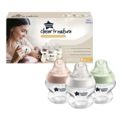 Tommee Tippee Babyflaschen 3er-Set Je 150 Ml Fütterungsflasche Baby Trinkflasche Trinksauger
