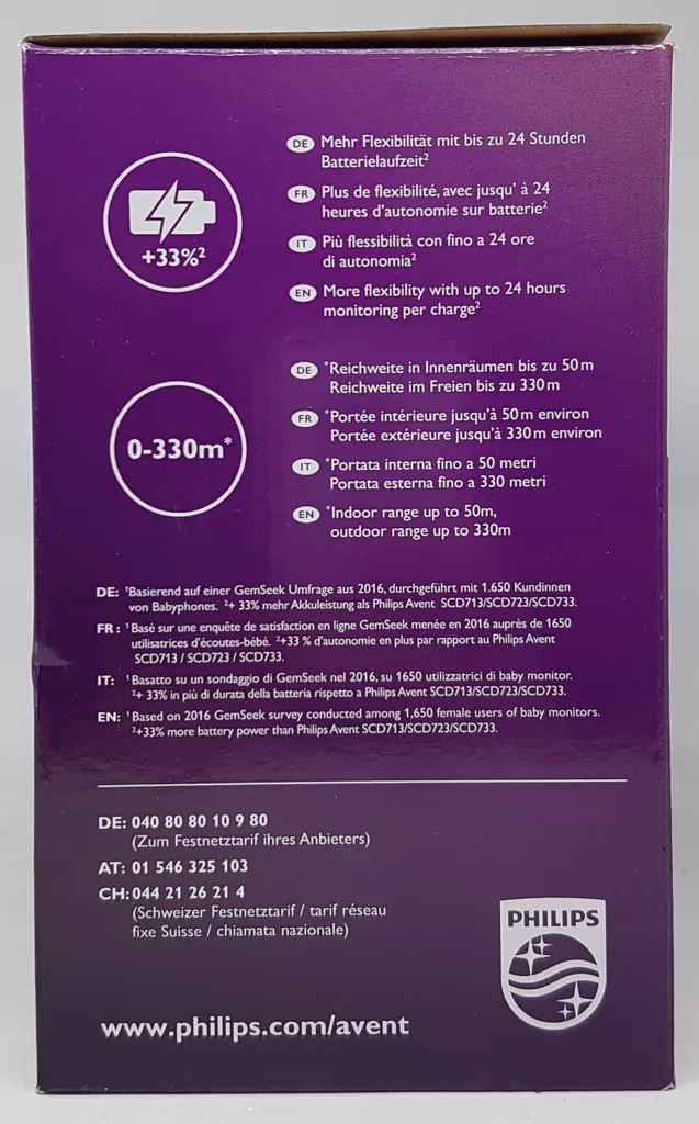 PHILIPS AVENT Baby Philips Avent DECT-Babyphone SCD735/26 Babyphone Babyphone Bayw1120 12 PHILIPS AVENT Baby Philips Avent DECT-Babyphone SCD735/26 Babyphone Babyphone Bayw1120 - Image 12