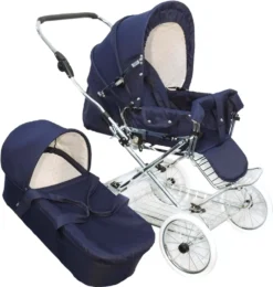 Eichhorn Designer Kombikinderwagen In Marineblau Mit Klassischem Lederriemengestell, EVA-Vollmaterial-Rädern Und Tragetasche - Umbaubar Zum Sportwagen -lionelo || HAUCK || Kinderkraft Verkäufe 1009b81fb8fabf841cfbe37357c8057a