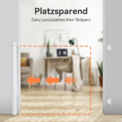 Treppenschutzgitter Türschutzgitter Ausziehbar 0-140 Cm, Baby Absperrgitter Schutzgitter Treppe Für Kinder, Katzen Und Hunde, Geeignet Für Innen Außenbereich (Weiß) -lionelo || HAUCK || Kinderkraft Verkäufe 1321190355907156e780d41db453bee7