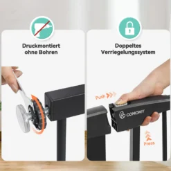 91cm Extra Türschutzgitter Für Kinderschutzgitter, Stop N 75 Bis 124cm Breit, Auto Close Extra Breites Hundetor Für Haus, Druck Montiert Einfacher Durchgang Haustiertor, Schwarz 12 91cm Extra Türschutzgitter Für Kinderschutzgitter, Stop N 75 Bis 124cm Breit, Auto Close Extra Breites Hundetor Für Haus, Druck Montiert Einfacher Durchgang Haustiertor, Schwarz -lionelo || HAUCK || Kinderkraft Verkäufe 13fe776ae591ee27edf0eef758cb6878