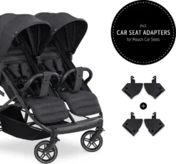 Hauck Uptown Duo Zwillingsbuggy - Farbe: Melange Black 20 Hauck Uptown Duo Zwillingsbuggy - Farbe: Melange Black -lionelo || HAUCK || Kinderkraft Verkäufe 163b54c814e80065001884aae03b496b