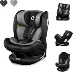 Lionelo Bastiaan RWF Kindersitz 0-36 Kg ISOFIX 360° Autositze Kinderautositze Schwarz