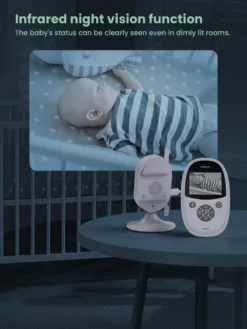 Yoton YB01 Babyphone Mit Kamera - Wireless Baby Monitor - 2,4-Zoll-Smart Baby Monitor Mit LCD-Bildschirm - Nachtsicht Baby Monitor - Temperaturüberwachung - 8 Schlaflieder - Zwei-Wege-Audio - Baby Monitor -lionelo || HAUCK || Kinderkraft Verkäufe 1d06d04c3d246b57b9c2e5ad57ae46d7