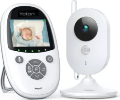 Yoton YB01 Babyphone Mit Kamera - Wireless Baby Monitor - 2,4-Zoll-Smart Baby Monitor Mit LCD-Bildschirm - Nachtsicht Baby Monitor - Temperaturüberwachung - 8 Schlaflieder - Zwei-Wege-Audio - Baby Monitor