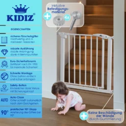 Kidiz® Türschutzgitter ✓ Absperrgitter ✓ Treppengitter ✓ Kindergitter | Gitter Haustier | , Variante :74-87 Cm GRAU -lionelo || HAUCK || Kinderkraft Verkäufe 1e48e302fad46e4d4ed1ceb5da297ce6