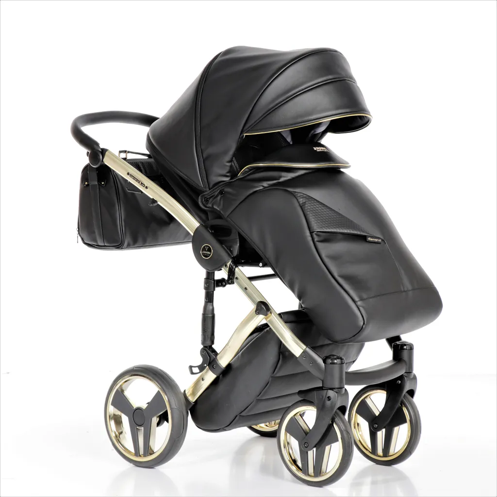 JUNAMA FLUO LINE Kombi Kinderwagen 4 In 1 (+ Isofix-Basis) - Komplettset - "BLACK" 11 JUNAMA FLUO LINE Kombi Kinderwagen 4 In 1 (+ Isofix-Basis) - Komplettset - "BLACK" – Bild 11