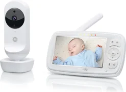 Motorola VM44 Babyphone Mit Camera, App Und Schwenk-& Zoomfunktion, Baby Monitor Mit 4.3 Zoll Display, Wireless Digital HD Video Mit Wi-Fi - 300 M Reichweite