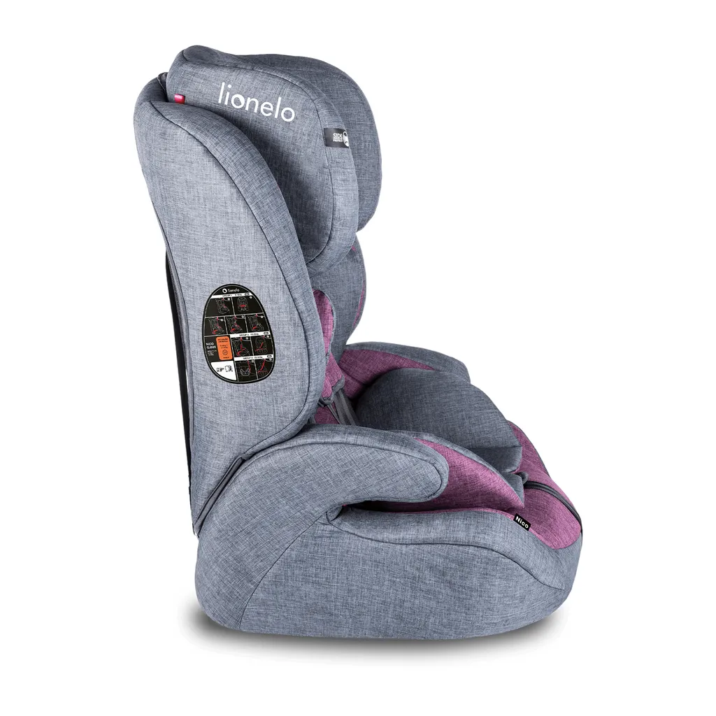 Lionelo Nico Kindersitz Autokindersitz Autositz 9-36kg Gruppe 1+2+3 Violett 4 Lionelo Nico Kindersitz Autokindersitz Autositz 9-36kg Gruppe 1+2+3 Violett - Image 4