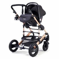 Daliya® 3in1 Kinderwagen Bambimo Kombikinderwagen 15-Teile Set In Schwarz Gold Incl. Babywanne & Buggy & Auto-Babyschale & Alu-Gestell & Gummireifen & Mehr -lionelo || HAUCK || Kinderkraft Verkäufe 22aa2504c12e241e378cbec8c2de60c4