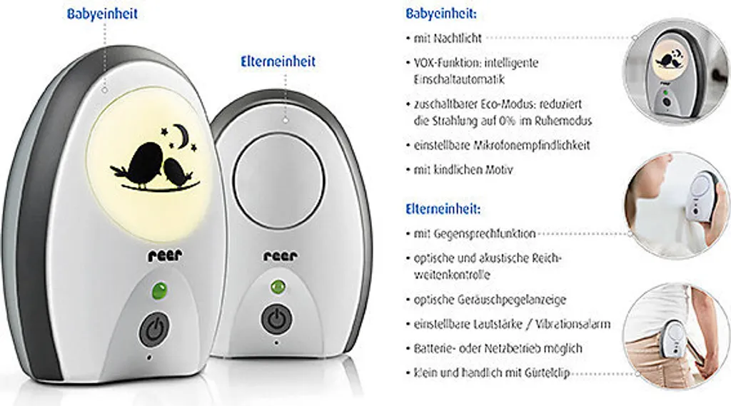 Reer Baby Babyphone Rigi Digital Babyphone Babyphone Babyphone Fon Babyfon Babyüberwachung Phone Digital 5 Reer Baby Babyphone Rigi Digital Babyphone Babyphone Babyphone Fon Babyfon Babyüberwachung Phone Digital - Image 5