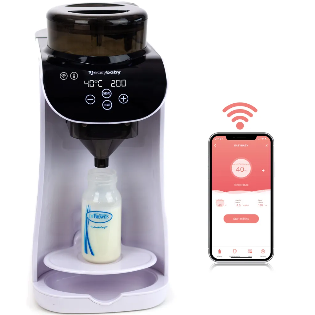 Easybaby Milk Maker - Automatischer Flaschenzubereiter - Die Perfekte Babyflasche Auf Knopfdruck, Flaschenwärmer, Bedienung Mit Dem Smartphone 1 Easybaby Milk Maker - Automatischer Flaschenzubereiter - Die Perfekte Babyflasche Auf Knopfdruck, Flaschenwärmer, Bedienung Mit Dem Smartphone