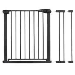 2Stück COMOMY Türschutzgitter Treppenschutzgitter Für Baby Kinder Sicherheitstür 72-103 Cm Breit Schwarz -lionelo || HAUCK || Kinderkraft Verkäufe 23a49badf84c1e2600983cd9a20a49b3