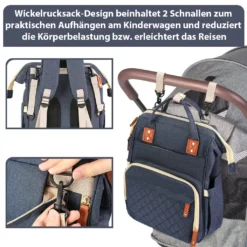 MAJA DESIGN Moderne Wickeltasche/Wickelrucksack Mit Großer Kapazität Und Vielfältigen Funktionen, Dunkelblau -lionelo || HAUCK || Kinderkraft Verkäufe 255f46d7bfe274e92ce30192134deffc