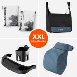 Daliya® Rapidy Buggy / Kinderwagen 0-36 Monate / Sportwagen Mit Liegeposition / Wickeltasche, Winterfußsack, Ess- & Spieltisch Und Mehr Linen Blau – Schwarz -lionelo || HAUCK || Kinderkraft Verkäufe 292f2b4e949e1026f1f27de4b6fc7ddb