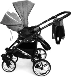 LUXUS Kombi Kinderwagen 3 In 1 Komplettset - NEU Mit Kunstlederelementen Und Luftreifen Silber -lionelo || HAUCK || Kinderkraft Verkäufe 298486c87cf585ea2bae5b129f38b8c7