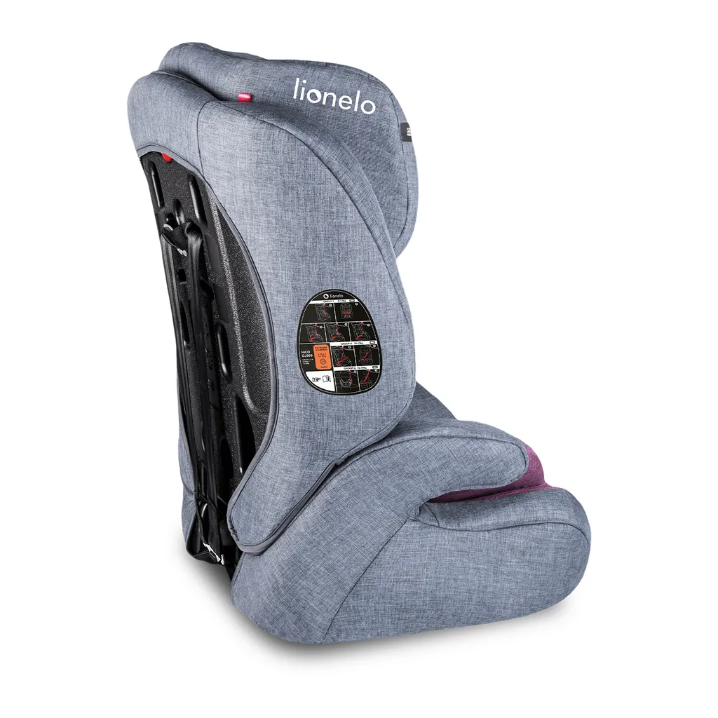 Lionelo Nico Kindersitz Autokindersitz Autositz 9-36kg Gruppe 1+2+3 Violett 5 Lionelo Nico Kindersitz Autokindersitz Autositz 9-36kg Gruppe 1+2+3 Violett - Image 5