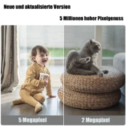 Boifun Babyphone 5MP Überwachungskamera Wlan PTZ 350° |100°, 2-Wege-Audio, Bewegungserkennung, Gesichtserkennung, Schallerkennung, Push-Benachrichtigungen, Arbeitet Mit Alexa, Mobile App Steuerung -lionelo || HAUCK || Kinderkraft Verkäufe 33ccc74b7ac01066cfe9eaff38ebab3a