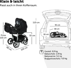 Bergsteiger Capri Kinderwagen, Farbe: Black Edition / Gestell: Silber, 3-in-1 Kombikinderwagen, Inkl. Babyschale, Babywanne, Sportwagen Und Zubehör -lionelo || HAUCK || Kinderkraft Verkäufe 33d08ee21857e5d9de1f40f801c267a7