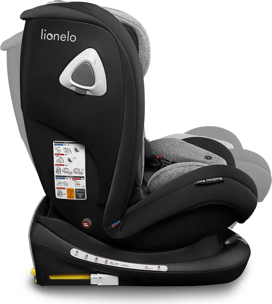 Lionelo Bastiaan RWF Kindersitz 0-36 Kg ISOFIX 360° Autositze Kinderautositze Schwarz 9 Lionelo Bastiaan RWF Kindersitz 0-36 Kg ISOFIX 360° Autositze Kinderautositze Schwarz - Image 9