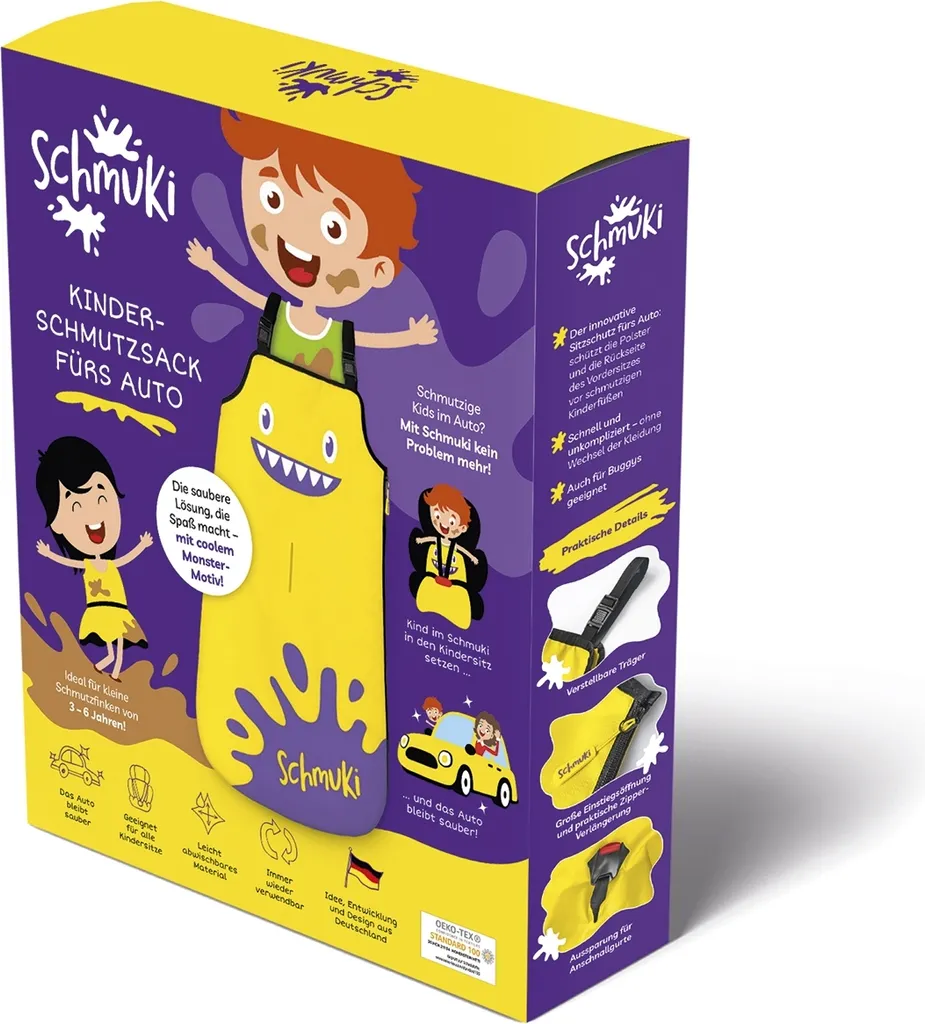 2 X Schmuki Schmutzsack Sitzschutz Schmutzschutz Sack Fuß Kinder Auto Schmucki 2 2 X Schmuki Schmutzsack Sitzschutz Schmutzschutz Sack Fuß Kinder Auto Schmucki – Bild 2