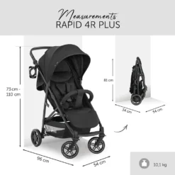 Hauck Baby Buggy Rapid 4R Plus, Black Buggys Buggys -lionelo || HAUCK || Kinderkraft Verkäufe 34fab21df7d31d484210671cf60a32a6