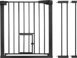 2Stück COMOMY Türschutzgitter Treppenschutzgitter Für Baby Kinder Sicherheitstür 74-103 Cm Breit Schwarz -lionelo || HAUCK || Kinderkraft Verkäufe 38ba38f0495ae2644347d97a5c23ca18