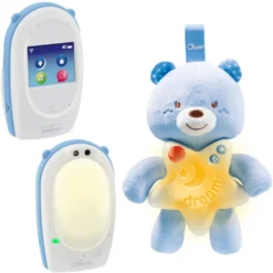 CHICCO Top Erste Träume Baby Sounds Listening + Erste Träume Baby Bär Nachtlicht - Blau