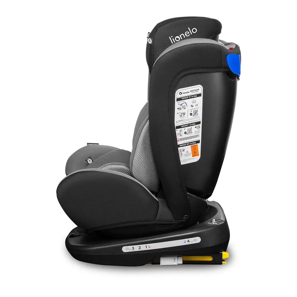 Lionelo Bastiaan Kindersitz 0-36 Kg ISOFIX 360° Autokindersitze Kinderautositze Gray-Schwarz 7 Lionelo Bastiaan Kindersitz 0-36 Kg ISOFIX 360° Autokindersitze Kinderautositze Gray-Schwarz - Image 7