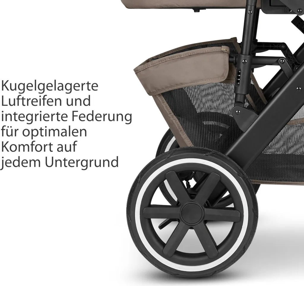 ABC Design Salsa 4 Air Kombikinderwagen Starter Set Pure (G2) Kollektion 2023 - Farbe: Cream 17 ABC Design Salsa 4 Air Kombikinderwagen Starter Set Pure (G2) Kollektion 2023 - Farbe: Cream – Bild 17