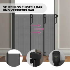 NewStorage11 Türschutzgitter Treppenschutzgitter Ausziehbar Mit Schnellverschluss Schwarz -lionelo || HAUCK || Kinderkraft Verkäufe 3b8f0170abaccfc040b0b38cd5ebf09c