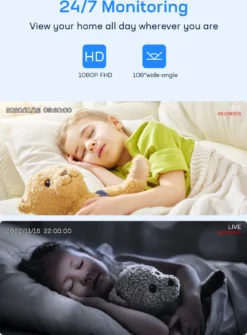 Teckin Babyphone Mit Kamera Wlan 1080P Baby Monitor Surveillance Camera Indoor Mit Nachtsicht, 2-Wege-Audio, Bewegungs- Und Geräuscherkennung Für Haussicherheit -lionelo || HAUCK || Kinderkraft Verkäufe 3c178f6e7e5a1366dab0b44c04b1543d