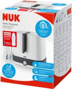 NUK Dampf-Sterilisator Vario Express + FC Plus Babyflasche -lionelo || HAUCK || Kinderkraft Verkäufe 3d036cd64bc7f9998ec9984a5ba8aaf3