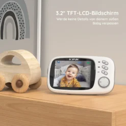 BOIFUN Babyphone Mit Kamera 3,2 Zoll Baby Monitor Mit Talkback Und Temperaturüberwachung Nachtsichtkamera Wiegenlied Fütterung Alarm VOX Lange Akkulaufzeit -lionelo || HAUCK || Kinderkraft Verkäufe 3df77635954ecc3da94d8998a364dcc0