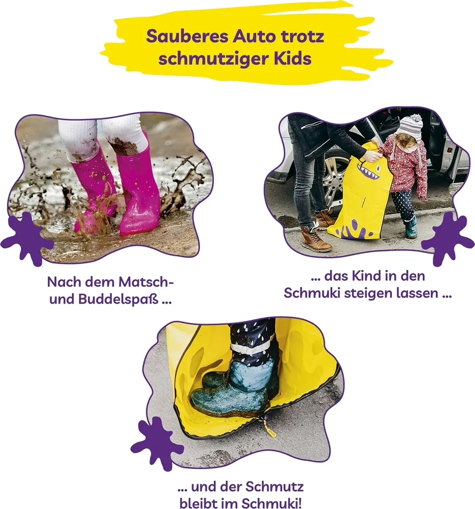2 X Schmuki Schmutzsack Sitzschutz Schmutzschutz Sack Fuß Kinder Auto Schmucki 6 2 X Schmuki Schmutzsack Sitzschutz Schmutzschutz Sack Fuß Kinder Auto Schmucki – Bild 6
