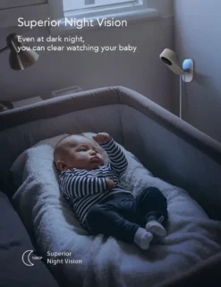 Nooie IPC007 Babyphone Mit Kamera 1080P - Zwei-Wege-Audio - Nachtsicht Bewegung - Sound Detection - 2.4G WiFi Home Security Camera Für Baby Nanny ältere Menschen Und Haustier Überwachung - Arbeitet Mit Alexa -lionelo || HAUCK || Kinderkraft Verkäufe 43123f89838f7f0d4d6679bf4165eb2c