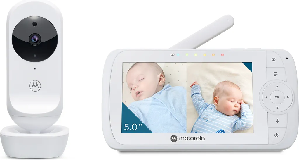 Motorola Nursery Babyphone - VM35-2 - 5-Zoll Geteilter Bildschirm - Weiß - 2 Kameras - Nachtsicht - Integriertes Mikrofon 4 Motorola Nursery Babyphone - VM35-2 - 5-Zoll Geteilter Bildschirm - Weiß - 2 Kameras - Nachtsicht - Integriertes Mikrofon - Image 4