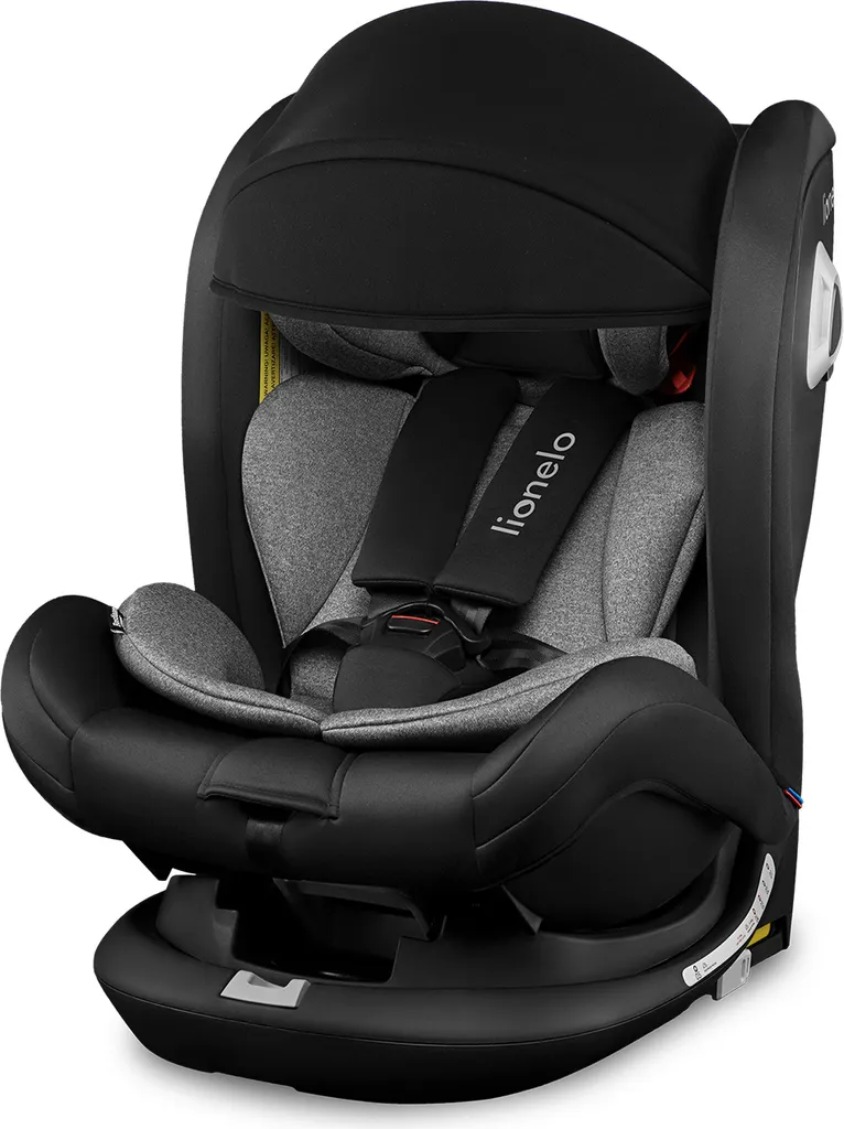 Lionelo Bastiaan RWF Kindersitz 0-36 Kg ISOFIX 360° Autositze Kinderautositze Schwarz 4 Lionelo Bastiaan RWF Kindersitz 0-36 Kg ISOFIX 360° Autositze Kinderautositze Schwarz - Image 4