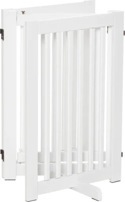 PawHut Absperrgitter Für Hunde Schutzgitter Hundegitter Türschutzgitter Weiß 155 X 1,5 X 76 Cm -lionelo || HAUCK || Kinderkraft Verkäufe 4487dc748062ef5b86b952d417883e52