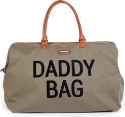 Childhome Daddy Bag Big Canvas Kaki; Cwdbbka