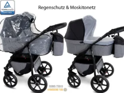 GaGaDumi Boston 3 In 1 Kombikinderwagen Kinderwagen Babyschale Buggy Autositz Carlo Komplettset, Hergestellt In Der EU (B5-Schwarz) -lionelo || HAUCK || Kinderkraft Verkäufe 47e0375308cdb2e1524147ab9138f2bf