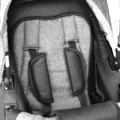 LUXUS Kombi Kinderwagen 3 In 1 Komplettset - NEU Mit Kunstlederelementen Und Luftreifen Silber -lionelo || HAUCK || Kinderkraft Verkäufe 486b54198bf57c3e93ea8ec3bba85512